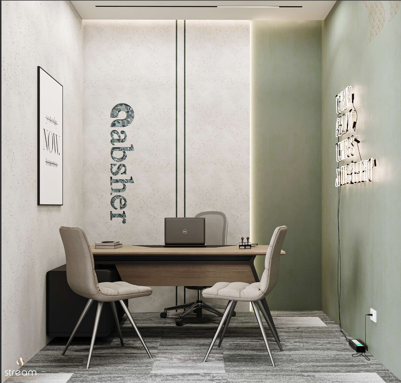 Solo Office setup — Founders Zone Riyadh